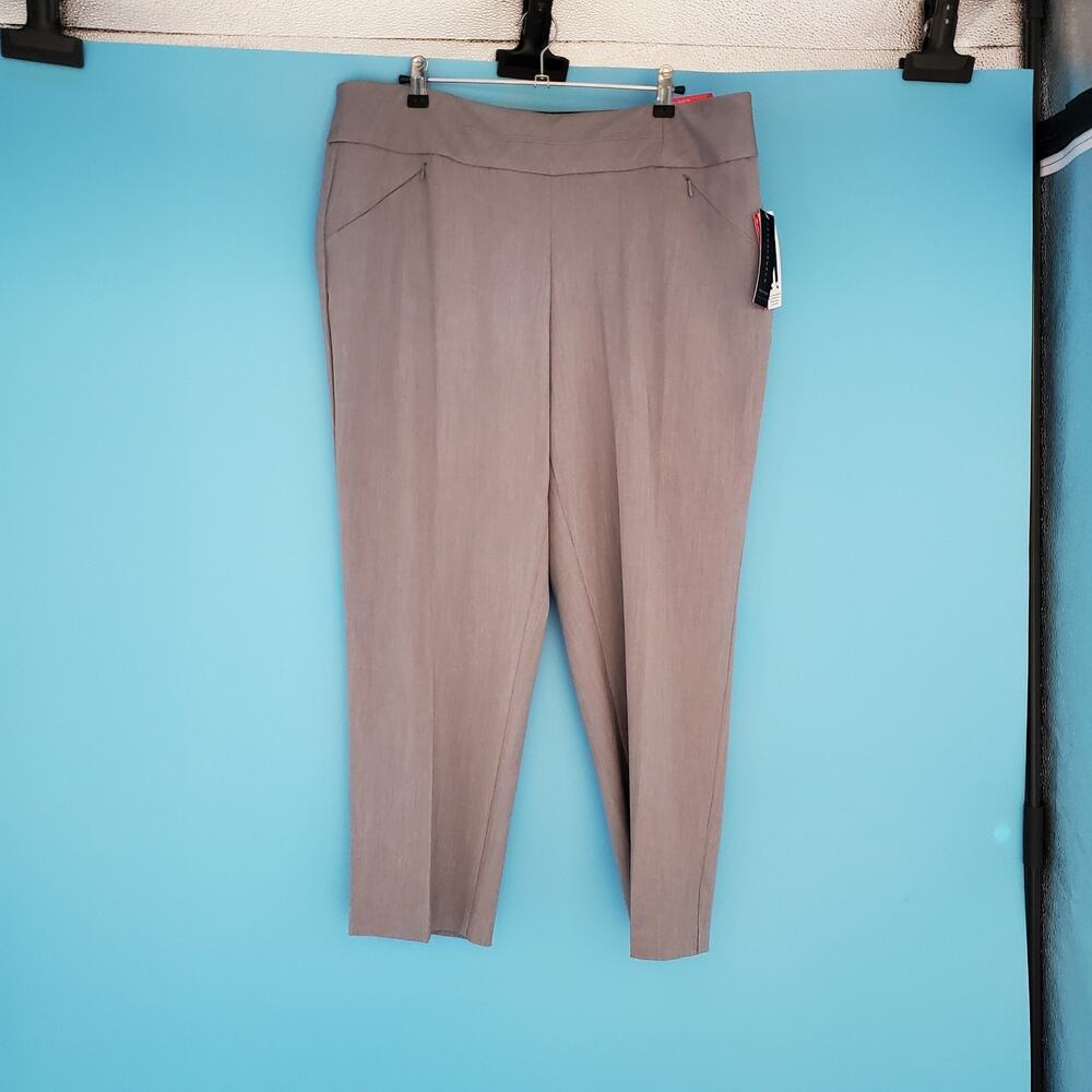 NEW Investments Trousers Size 16P Straight Leg Cropped
